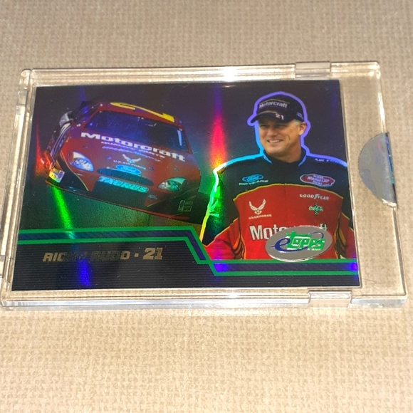 2003 Etopps Ricky Rudd Motorcraft Ford Encased Sealed Card - Picture 1 of 3